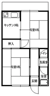 仲マンション【2階】の間取り