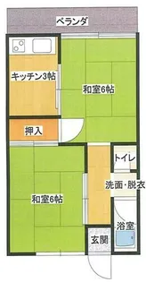 仲マンション【203号室】の間取り
