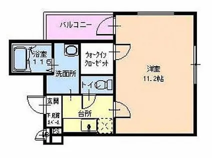 フジパレス深江橋Ⅰ番館【102号室】の間取り