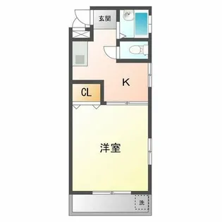マンション若山【1階】の間取り