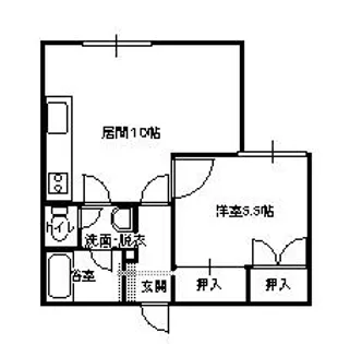 ラ・セゾン【C号室】の間取り
