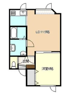 フレンドリー和光C【D号室】の間取り