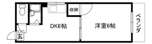 大阪府大阪市旭区中宮3丁目【マンション】の間取り