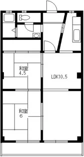 江南荘【5階】の間取り