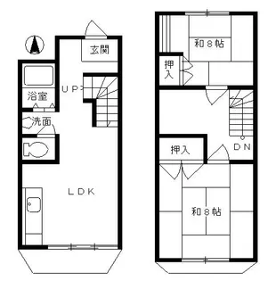 兵庫県神戸市灘区五毛通1丁目【マンション】の間取り
