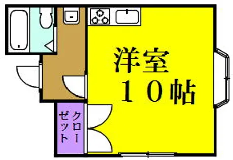 コーポMY【D号室】の間取り