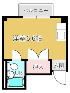 旭ヒカルビル【3階】の間取り