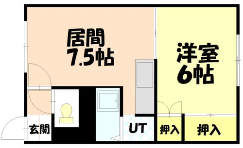 コーポエイト&エイト【1階】の間取り