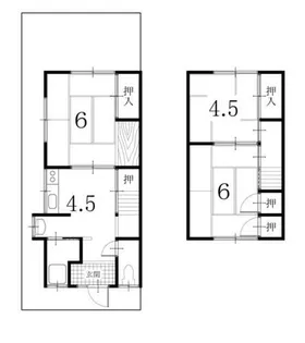 京都府向日市鶏冠井町荒内【一戸建】の間取り