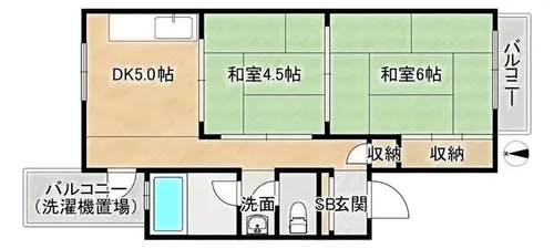 第1ナツメマンション【302号室】の間取り