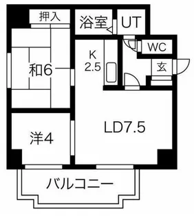 ノール北11条【6階】の間取り