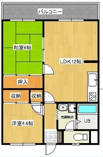 アークヒルズ志井【4階】の間取り