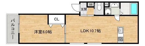 clear植松【102号室】の間取り