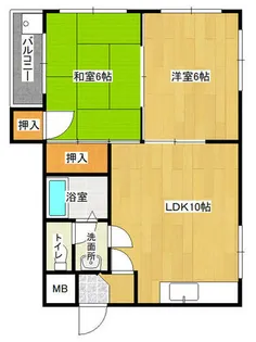 旭ハイツ【302号室】の間取り