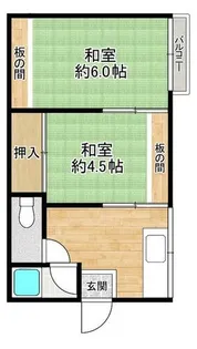 吉田ハイツ【202号室】の間取り