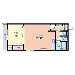 山内グリーンパレス【5階】の間取り