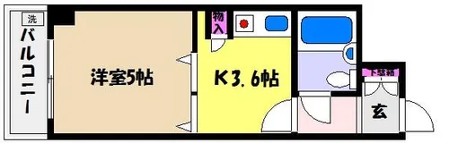 兵庫県神戸市東灘区御影中町1丁目【マンション】の間取り
