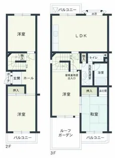 タウン上八事6号棟【201号室】の間取り