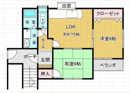 アクロスハイツ【2階】の間取り