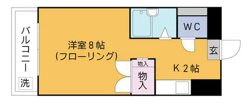 PLEAST原町【601号室】の間取り