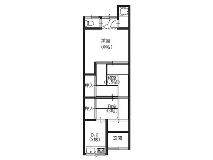 奈良県大和郡山市冠山町【アパート】の間取り
