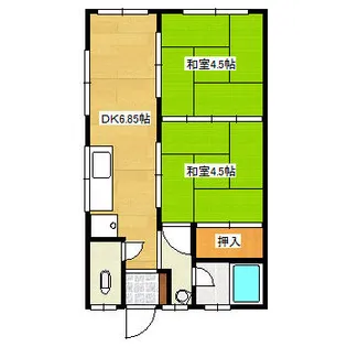 兵庫県宝塚市光明町【アパート】の間取り