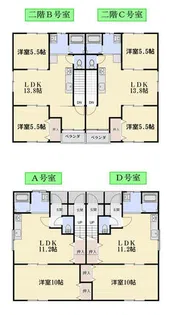アクティブプラザ下佐々Ⅲ【2階】の間取り