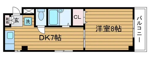 大阪府吹田市山手町3丁目【マンション】の間取り