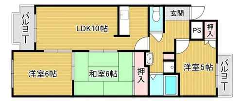 京都府京都市西京区桂千代原町【マンション】の間取り