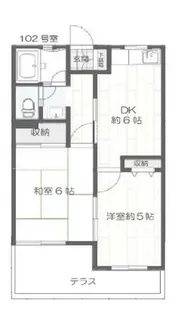 ココハウス【1階】の間取り