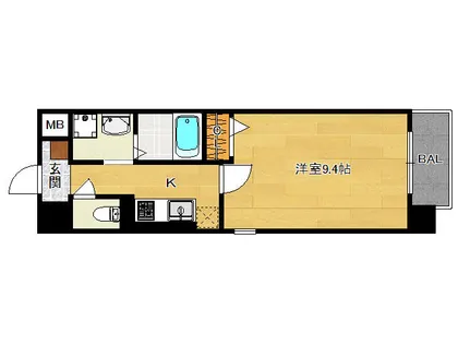 Grande Fushimi(グランデ伏見)【6階】の間取り