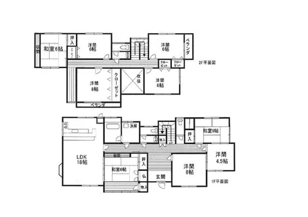 大阪府泉南郡熊取町野田2丁目【一戸建】の間取り