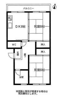 斉藤コーポ【1階】の間取り