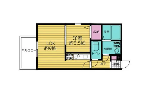 ディアコート桂【2階】の間取り