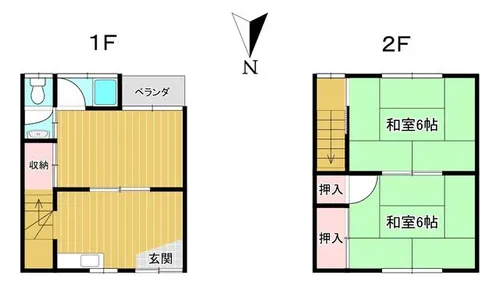 榎アパート【5号室】の間取り