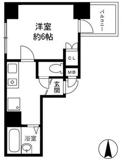 エンジェルハイツ【6階】の間取り