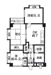 ベネフィス魚住Ⅱ【3階】の間取り