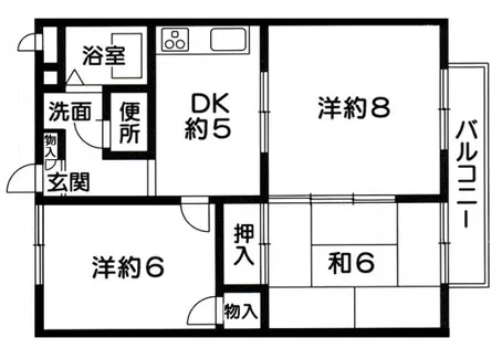 サンワード・別府【3階】の間取り