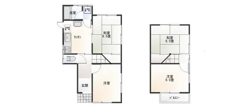 兵庫県加古川市加古川町美乃利【一戸建】の間取り