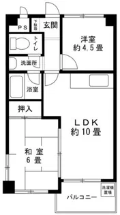 ベネフィス粟津【4階】の間取り