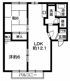 プリミエール一色Ⅱ【2階】の間取り