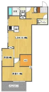 プルミエ室見【103号室】の間取り