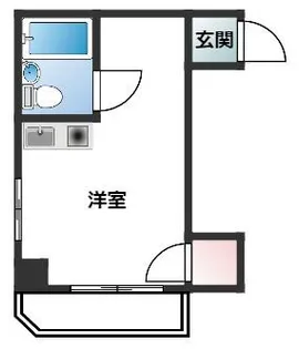 コーポ中島【208号室】の間取り