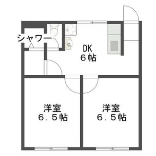 安土アパート【202号室】の間取り