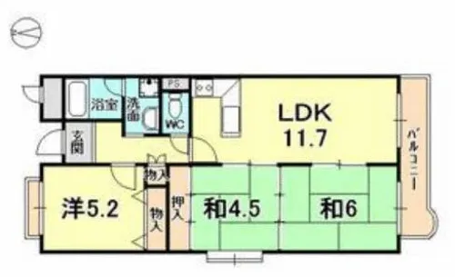 CASA香枦園【2階】の間取り