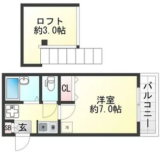 キャンパスヒルズ鈴蘭台【2階】の間取り