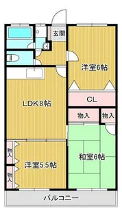 グランドハイツ黄金【102号室】の間取り