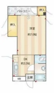 兵庫県神戸市長田区明泉寺町2丁目【マンション】の間取り