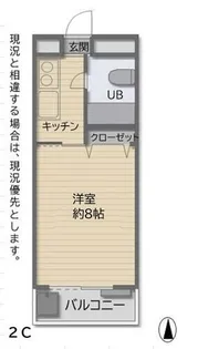 ホワイトハイツ エムワン【2階】の間取り