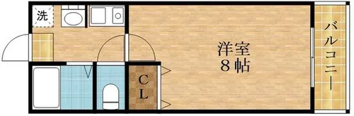 ボーナル勝山【1階】の間取り